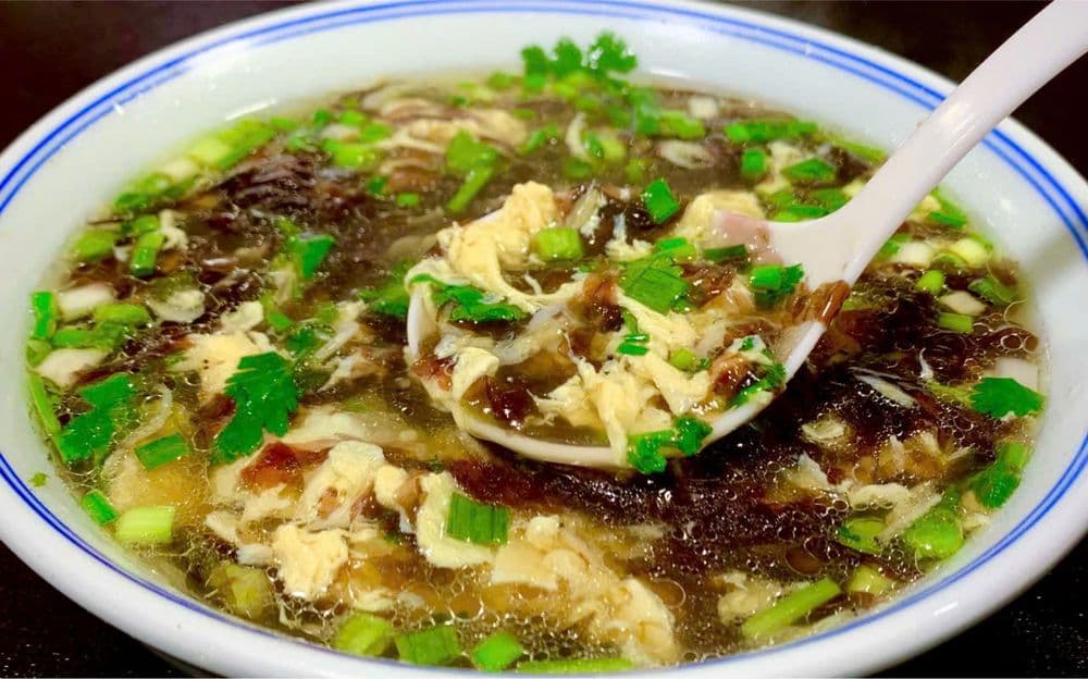 Canh trứng rong biển