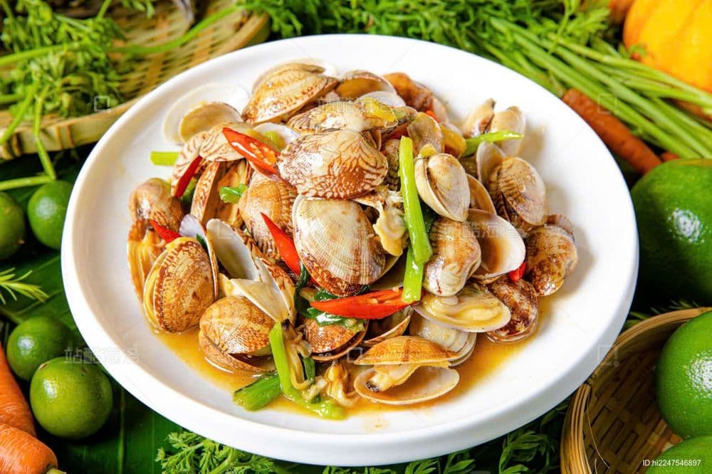 Ngao hoa (hấp trứng, xào cay, xào gừng hành)