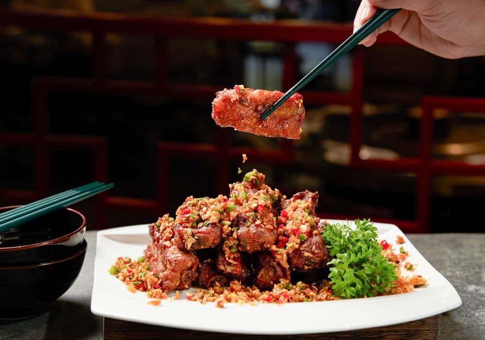 Sườn chiên tỏi